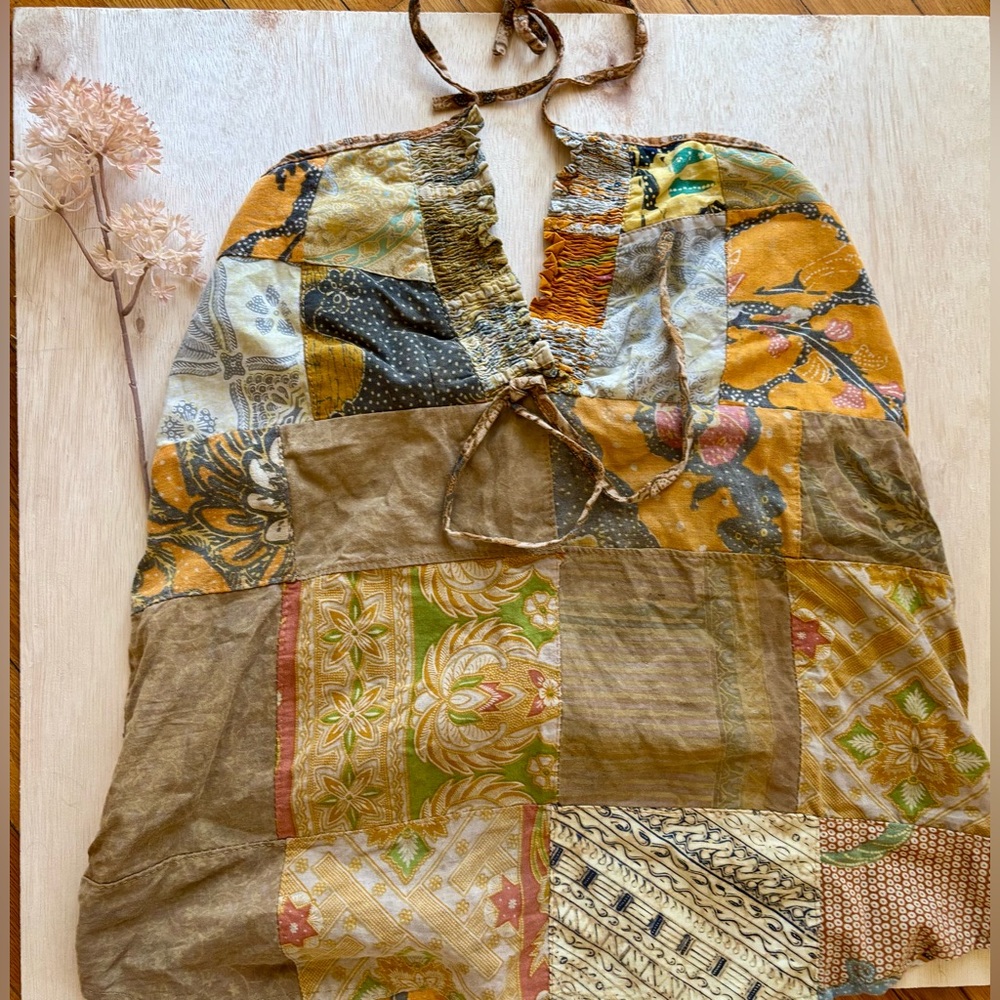 Patchwork Boho halter top NWT by Jaded Gypsy - Picture 4 of 9